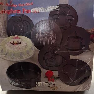 Holiday Non-Stick Springform Pan Set - Black